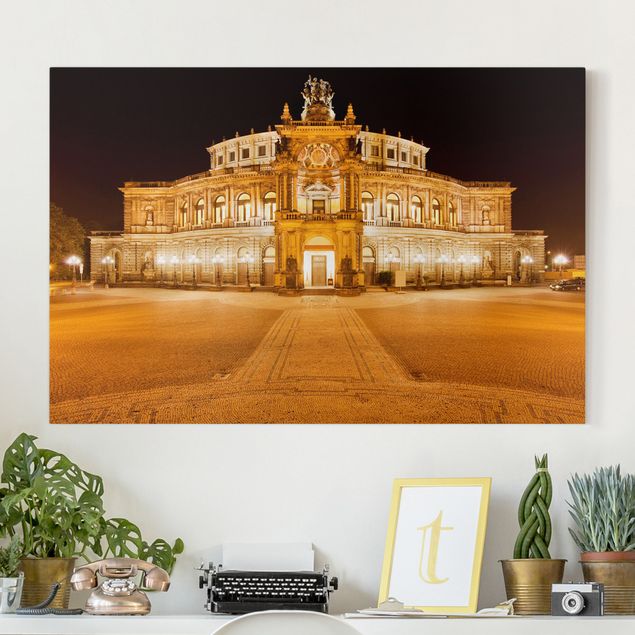 decoraçao para parede de cozinha Dresden Opera House