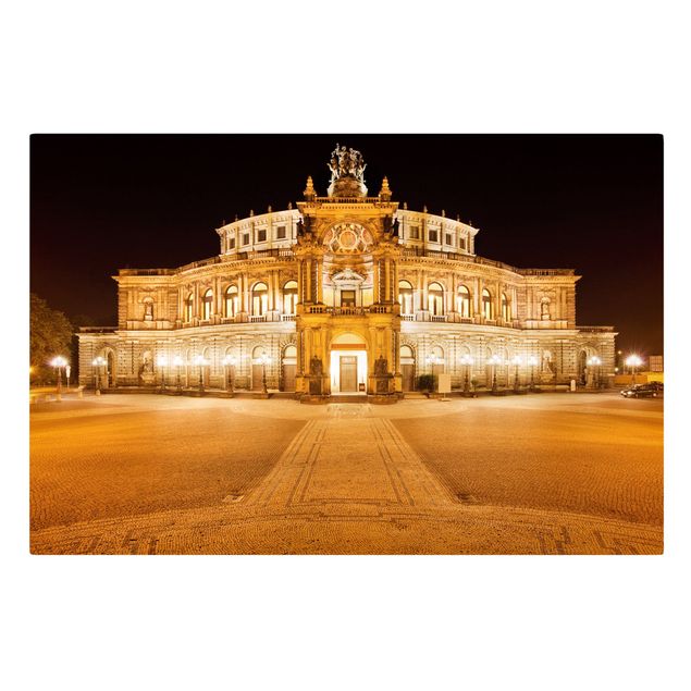 quadros modernos para quarto de casal Dresden Opera House