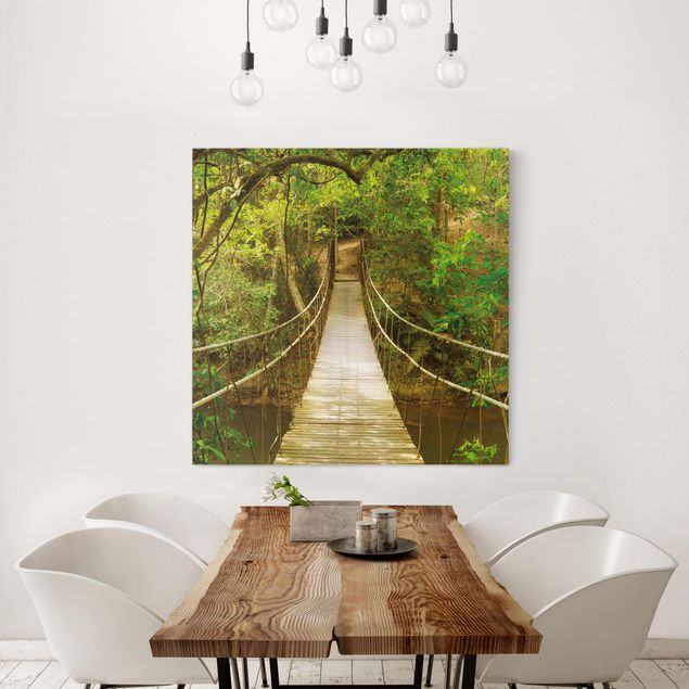 quadros de paisagens Jungle Bridge