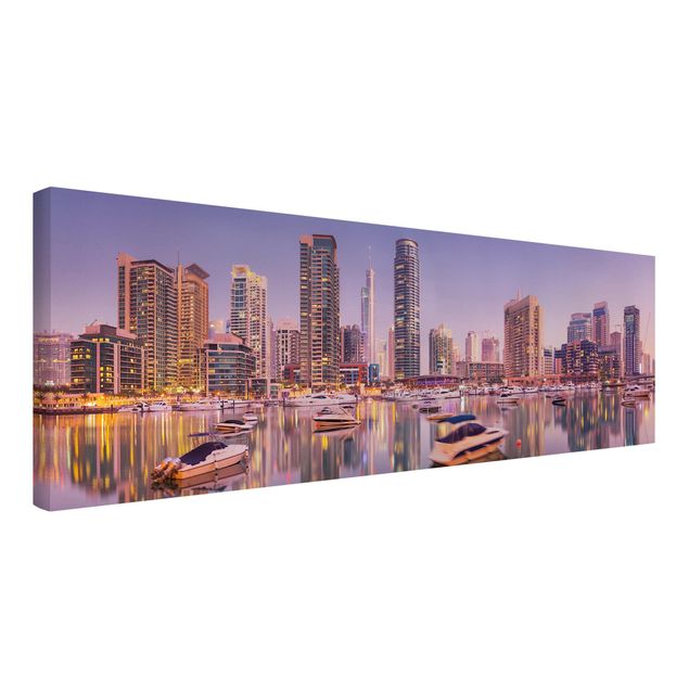 decoraçao para parede de cozinha Dubai Skyline And Marina