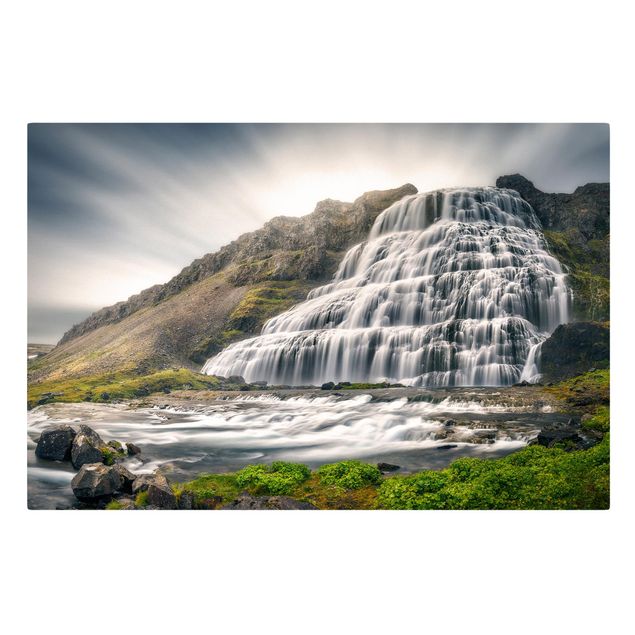 Quadros paisagens Dynjandi Waterfall