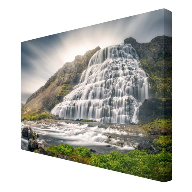 Telas decorativas paisagens Dynjandi Waterfall