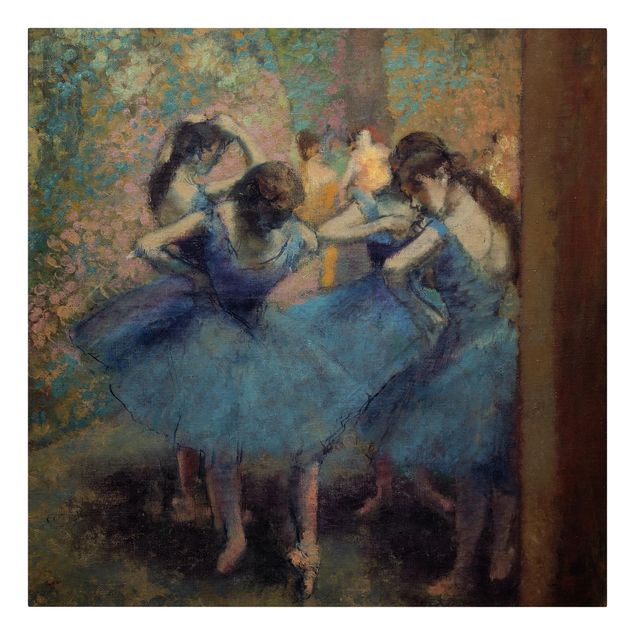 Telas decorativas réplicas de quadros famosos Edgar Degas - Blue Dancers
