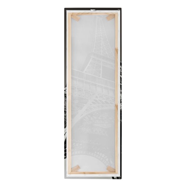 quadros preto e branco para decoração Eiffel tower