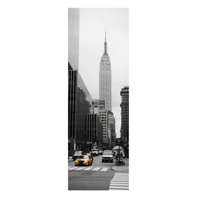 Telas decorativas em preto e branco Empire State Building