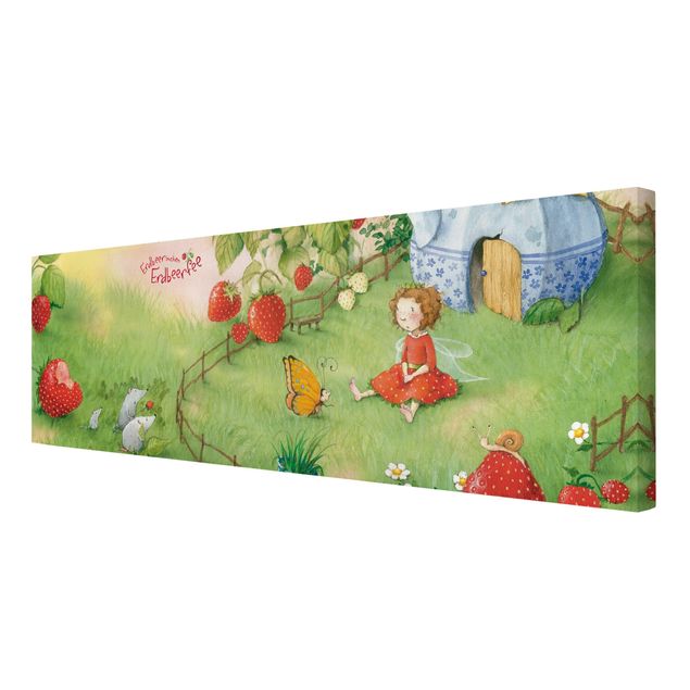 telas decorativas para paredes Little Strawberry Strawberry Fairy - In The Garden