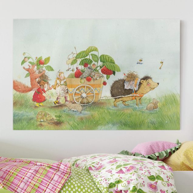 decoração quarto bebé Little Strawberry Strawberry Fairy - With Hedgehog