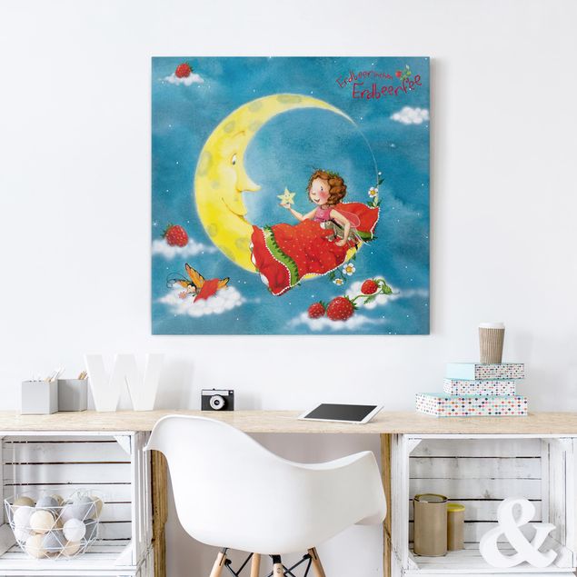 quadros modernos para quarto de casal Little Strawberry Strawberry Fairy - Sweet Dreams