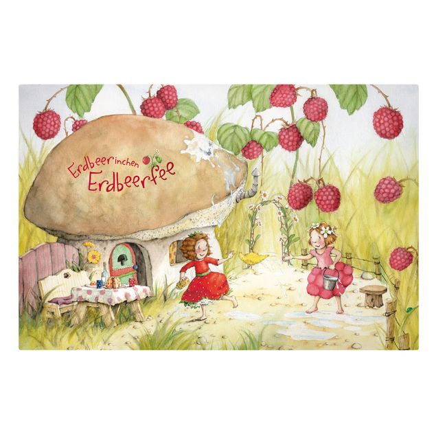 decoração quadros Little Strawberry Strawberry Fairy - Under The Raspberry Bush