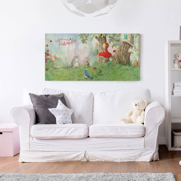 quadros decorativos para sala modernos Little Strawberry Strawberry Fairy - Making Music Together