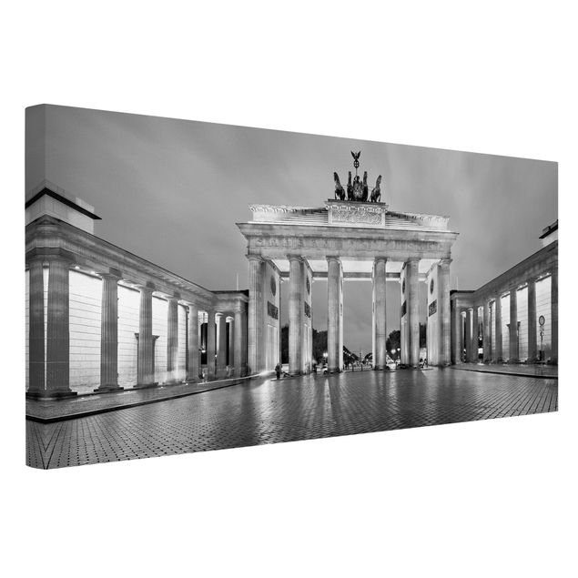 Telas decorativas Paris Illuminated Brandenburg Gate II