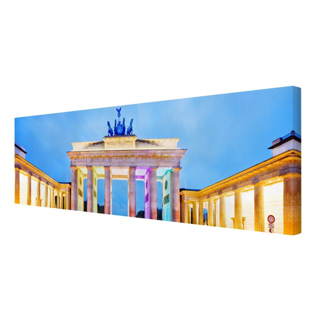 Quadros cidades Illuminated Brandenburg Gate