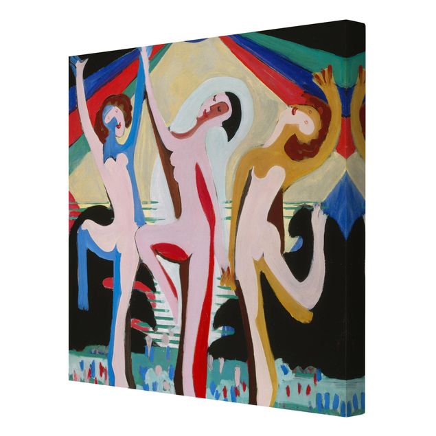 Quadros de Ernst Ludwig Kirchner Ernst Ludwig Kirchner - colour Dance