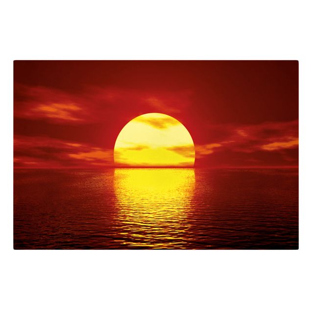 quadros sobre o mar Fantastic Sunset
