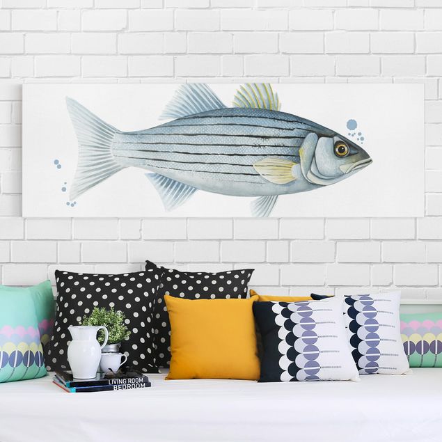 Telas decorativas peixes Color Catch - White Perch