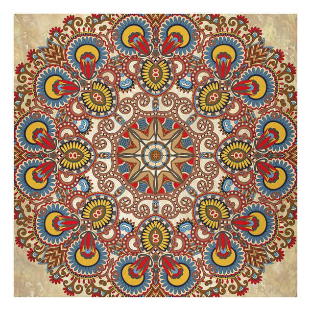 Quadros decorativos Coloured Mandala