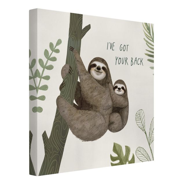 quadro com frases inspiradoras Sloth Sayings - Back