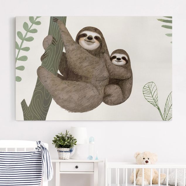 decoração para quartos infantis Sloth Sayings - Back