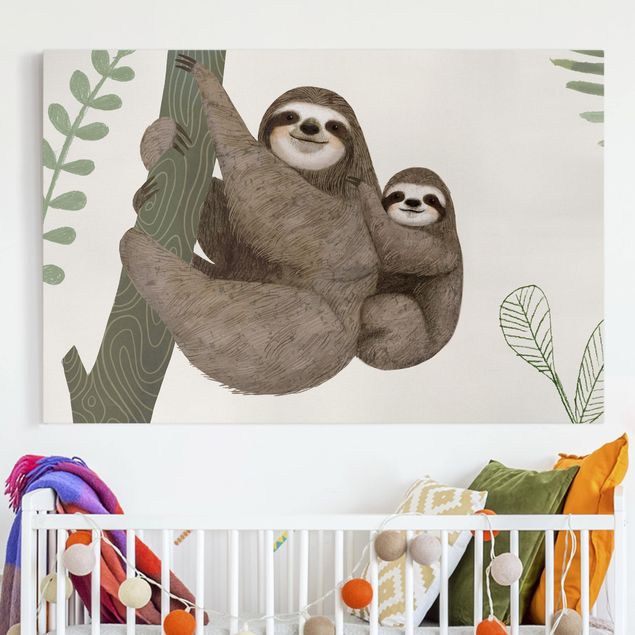 Telas decorativas frases Sloth Sayings - Back