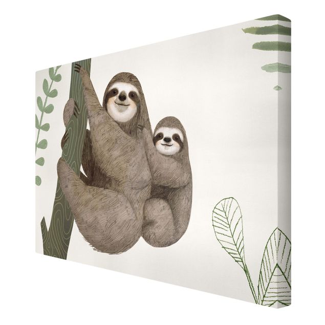 quadros em tela Sloth Sayings - Back