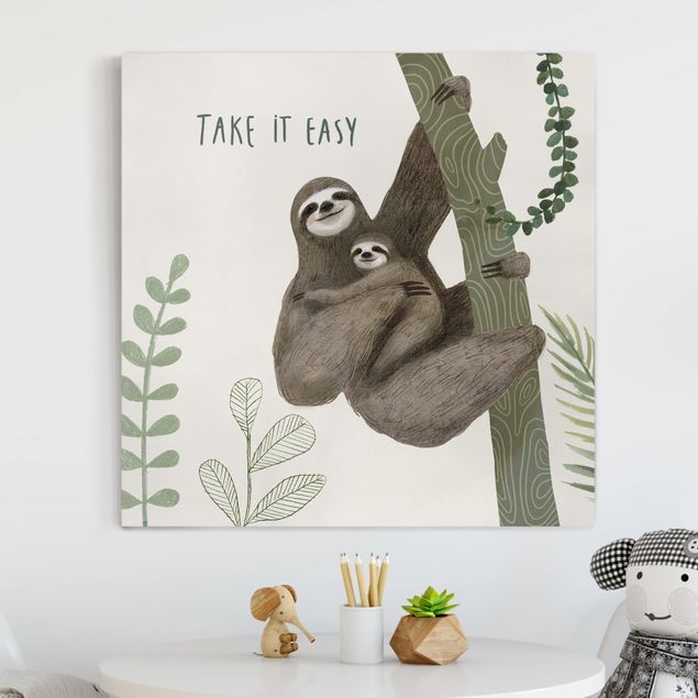 decoração quarto bebé Sloth Sayings - Easy