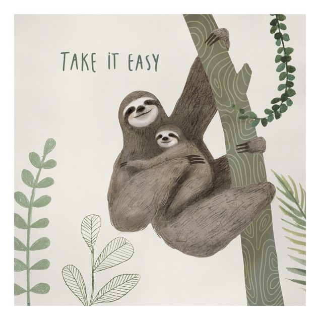 decoração quadros Sloth Sayings - Easy