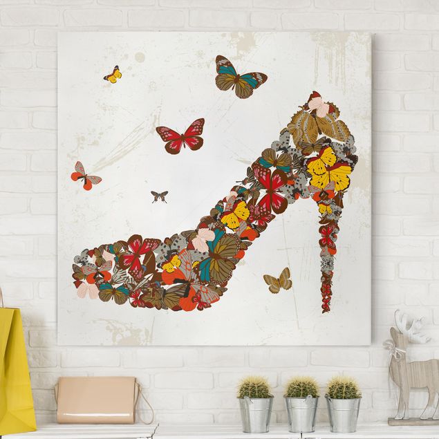 Telas decorativas borboletas Favorite Shoe