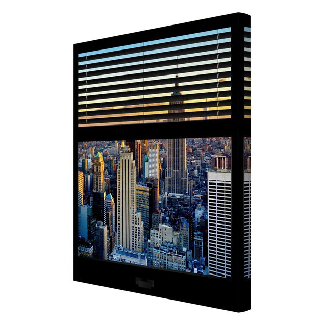Quadros cidades Window View Blinds - Sunrise New York