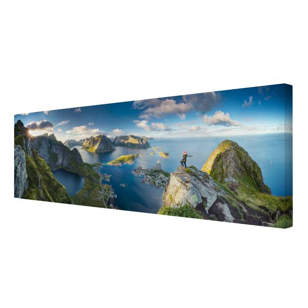quadro decorativo mar Fjord View In Reinebringen