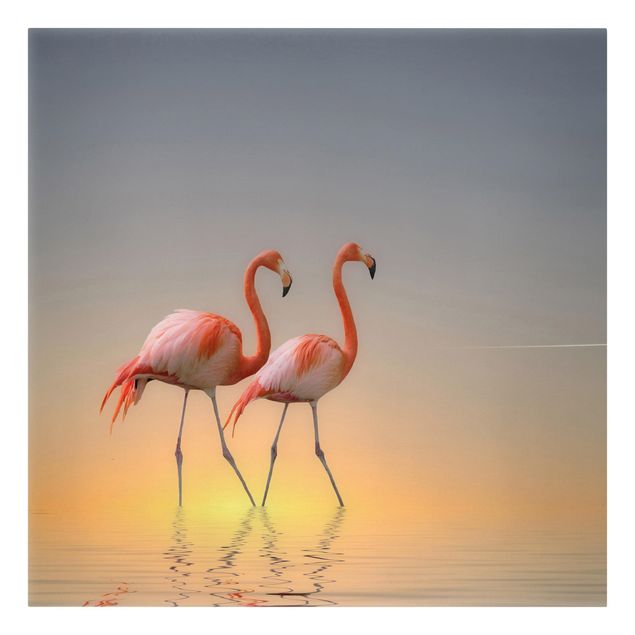 Quadros África Flamingo Love