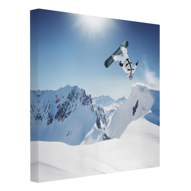 Quadros desporto Flying Snowboarder