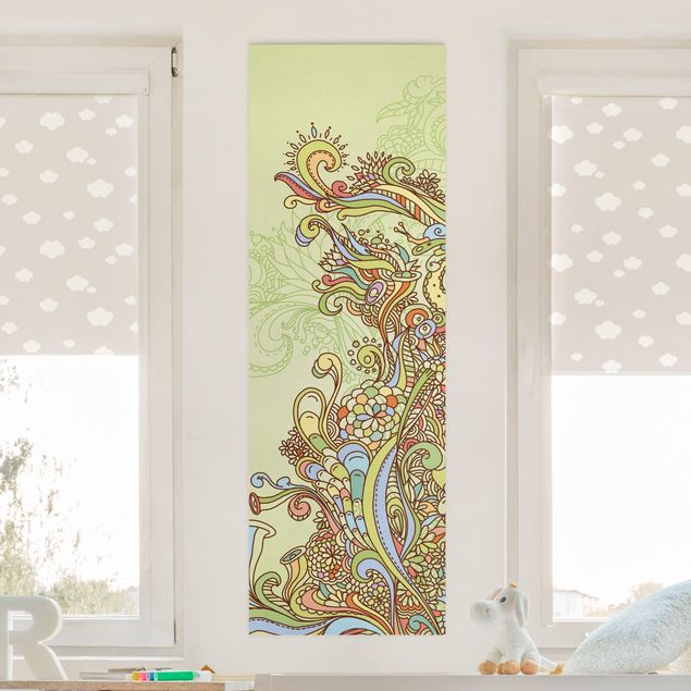 decoraçao para parede de cozinha Floral Illustration