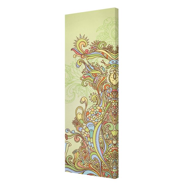 telas decorativas para paredes Floral Illustration