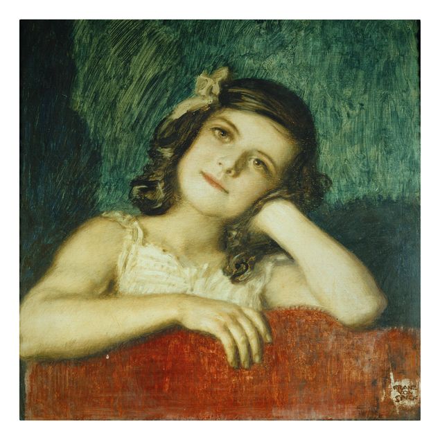 Quadros famosos Franz von Stuck - Mary, the Daughter of the Artist