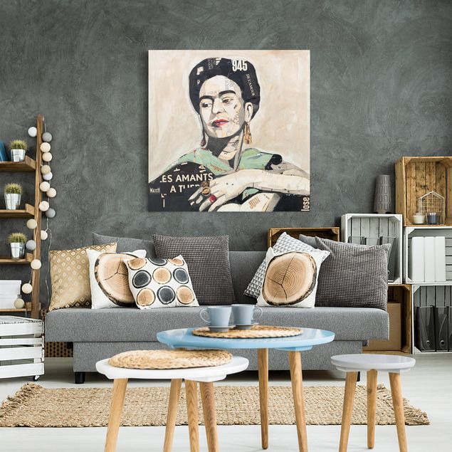 Quadros famosos Frida Kahlo - Collage No.4