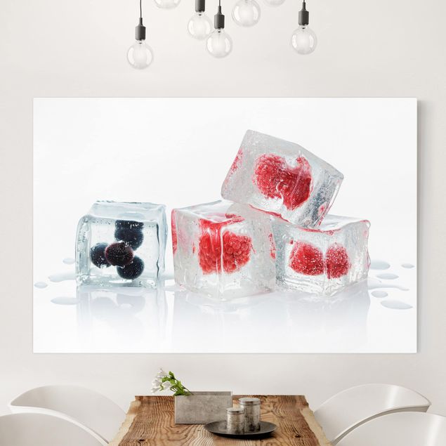 decoraçoes cozinha Friut In Ice Cubes