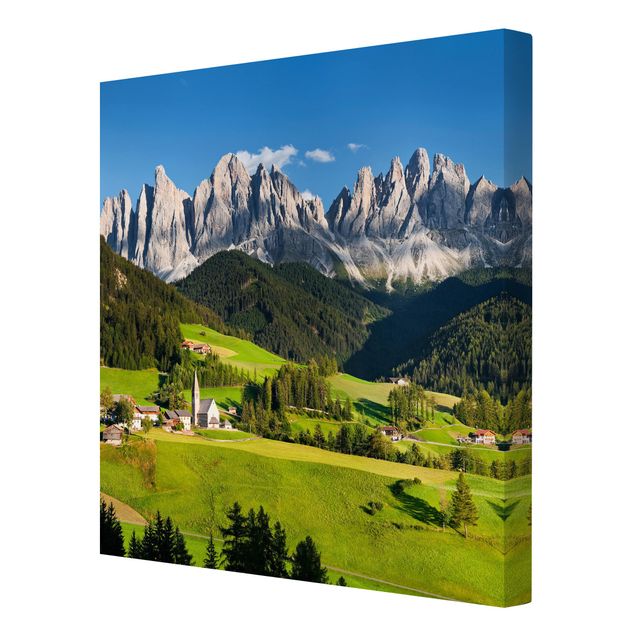 Telas decorativas paisagens Odle In South Tyrol