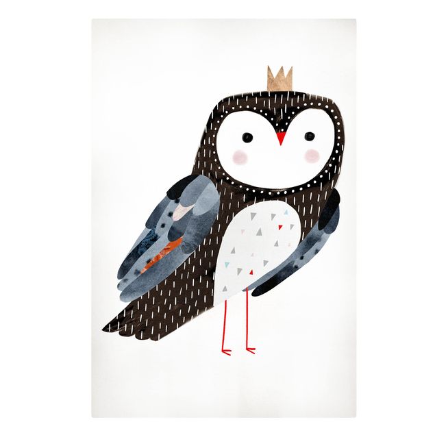 Quadros decorativos Crowned Owl Dark
