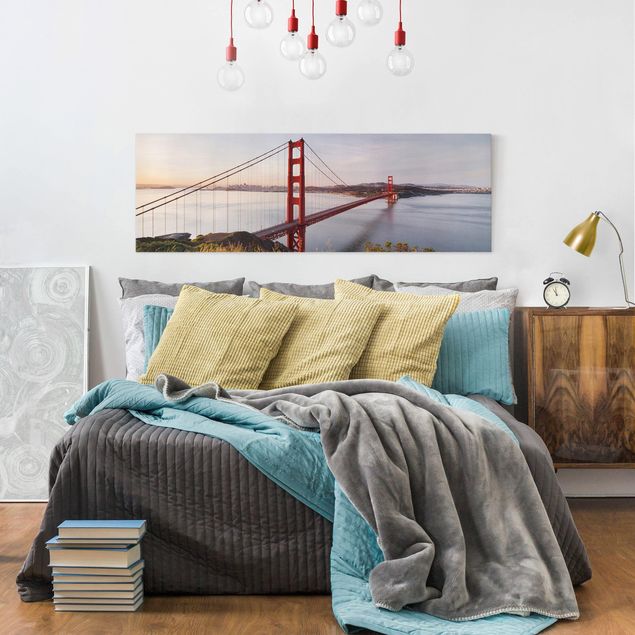quadros modernos para quarto de casal Golden Gate Bridge In San Francisco