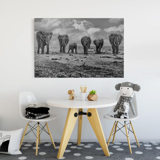 Quadros elefantes Large Familiy