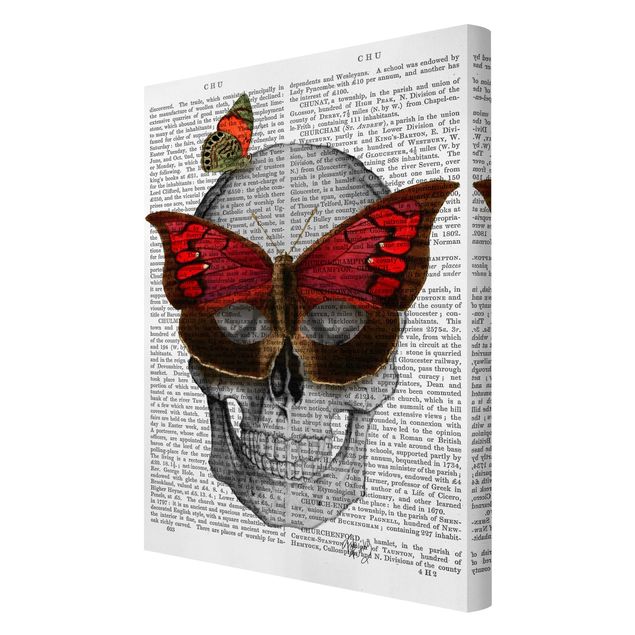 Quadros com frases Scary Reading - Butterfly Mask