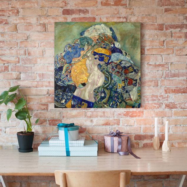 decoraçao para parede de cozinha Gustav Klimt - Baby (cradle)