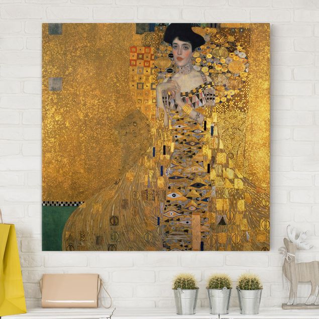 Quadros movimento artístico Art Déco Gustav Klimt - Portrait Of Adele Bloch-Bauer I