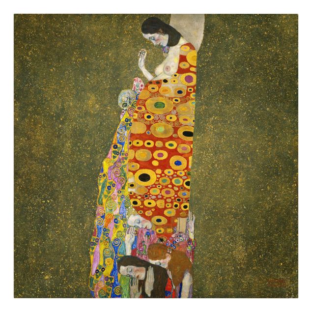 Telas decorativas réplicas de quadros famosos Gustav Klimt - Hope II