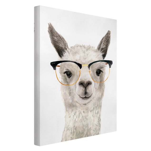 quadros modernos para quarto de casal Hip Lama With Glasses I