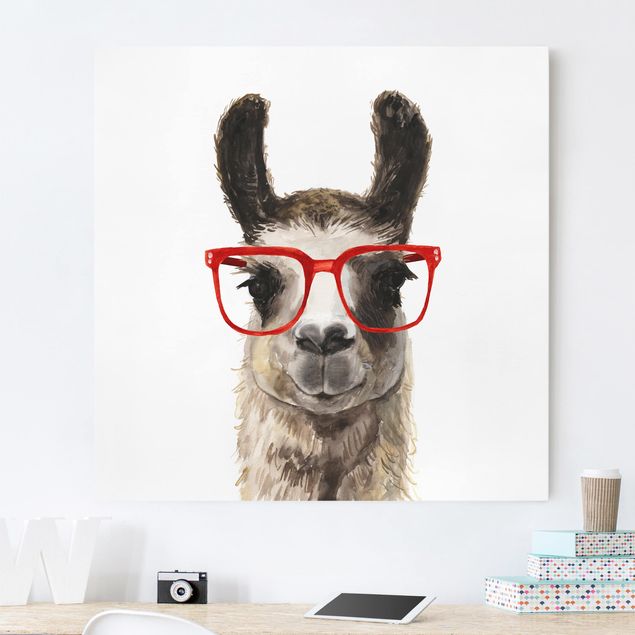 decoraçao para parede de cozinha Hip Lama With Glasses II