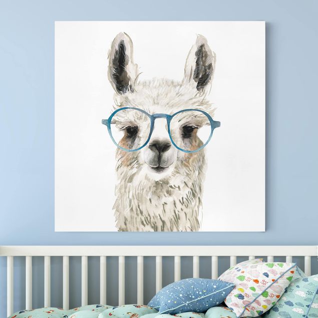 decoração quarto bebé Hip Lama With Glasses III