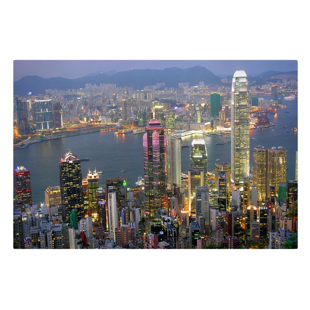 Quadros cidades Hong Kong Skyline