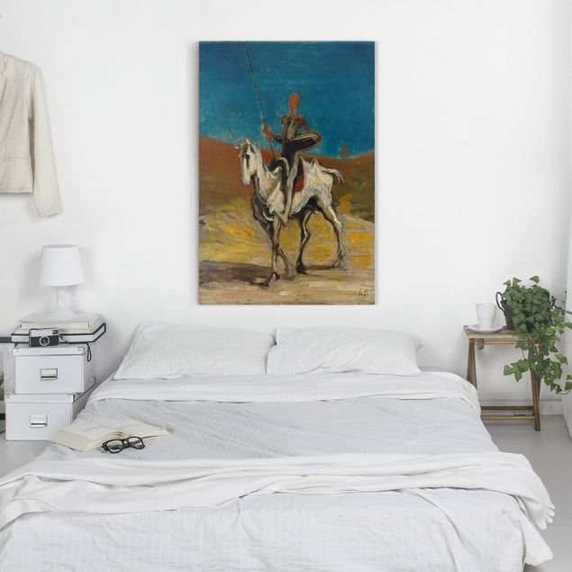 Telas decorativas cavalos Honoré Daumier - Don Quixote