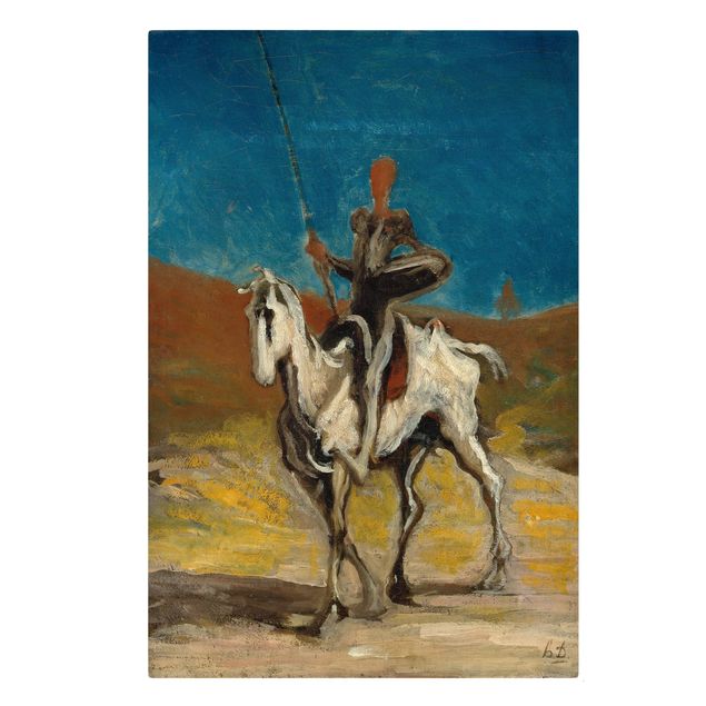 Telas decorativas réplicas de quadros famosos Honoré Daumier - Don Quixote